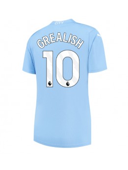 Billige Manchester City Jack Grealish #10 Hjemmedrakt Dame 2023-24 Kortermet